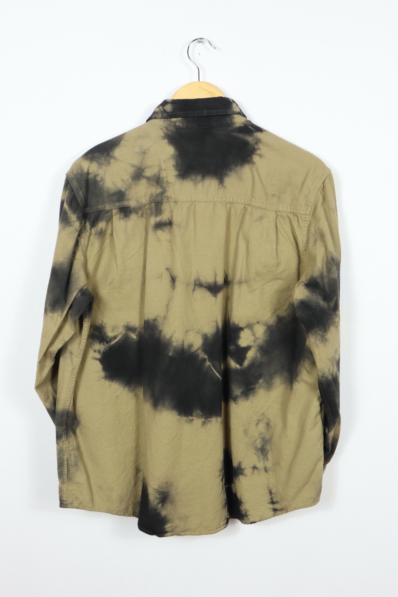 Upcycled Dyed Flannel Button-Down 05