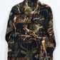 Vintage Buck Pattern Button-Down Shirt