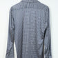 Vintage Blue Houndstooth Silky Button-Down
