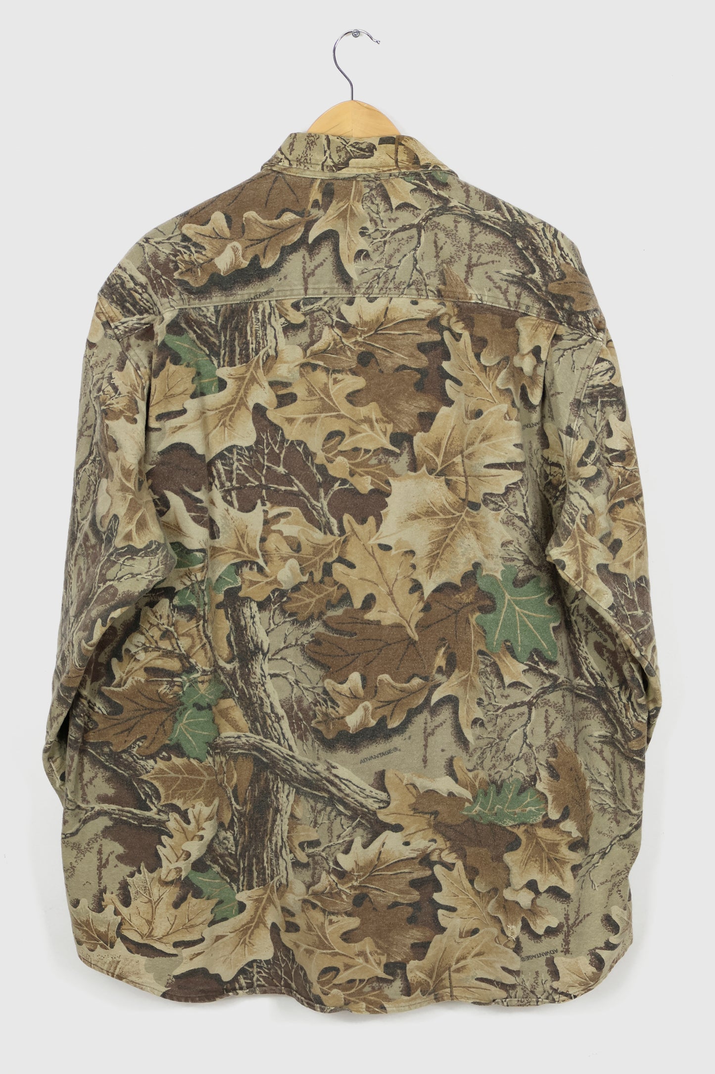 Vintage Real Tree Camo Flannel Button-Down Shirt