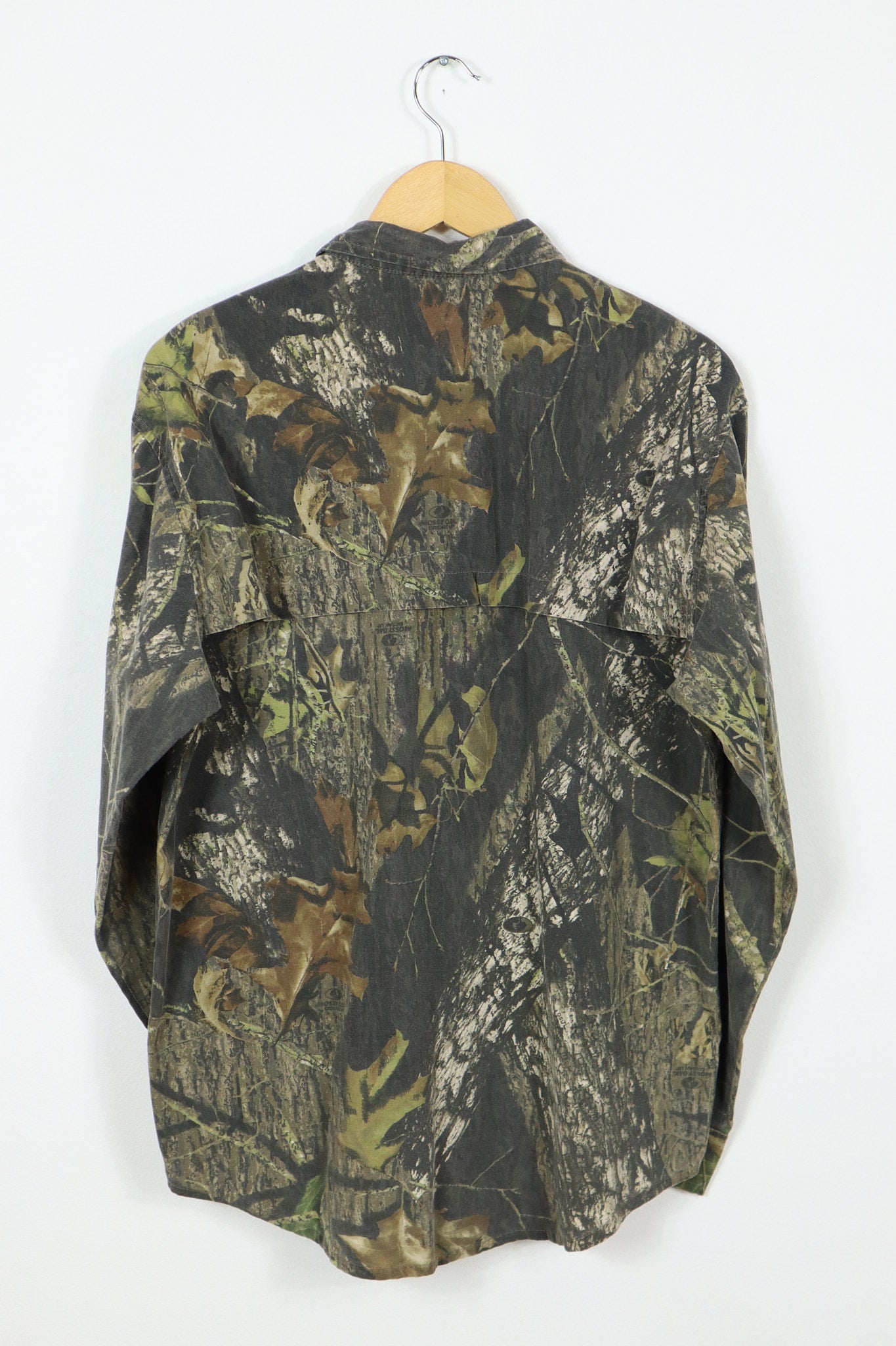 Vintage Lightweight Camo Button-Down Shirt