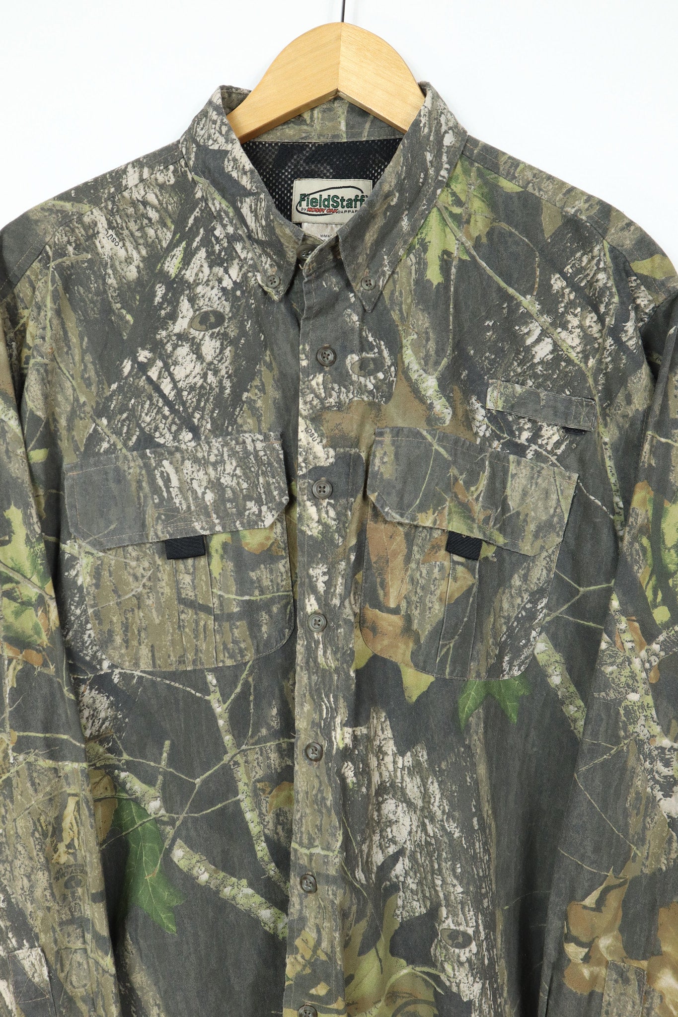 Vintage Lightweight Camo Button-Down Shirt