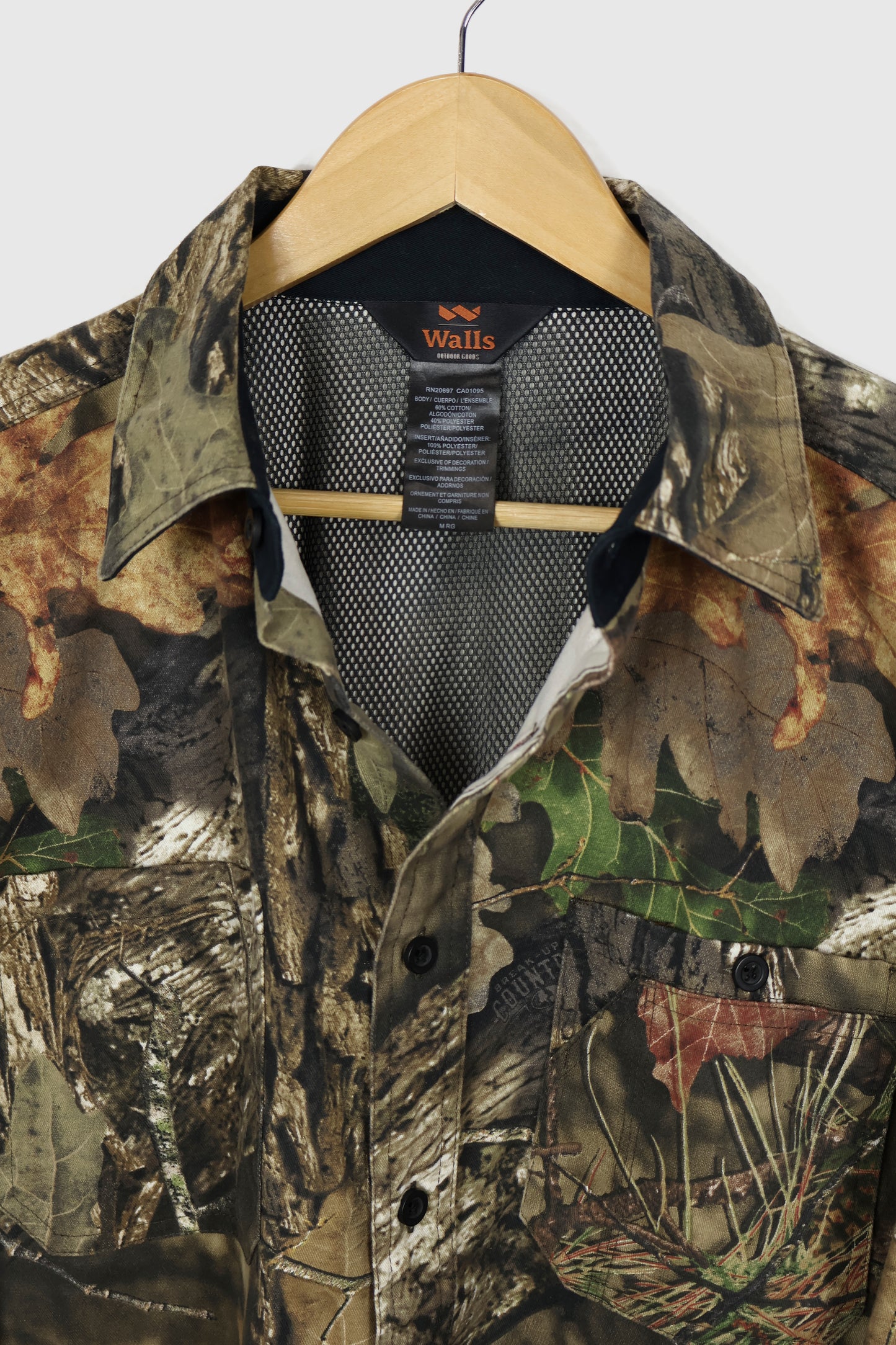 Vintage Real Tree Camo Button-Down Shirt