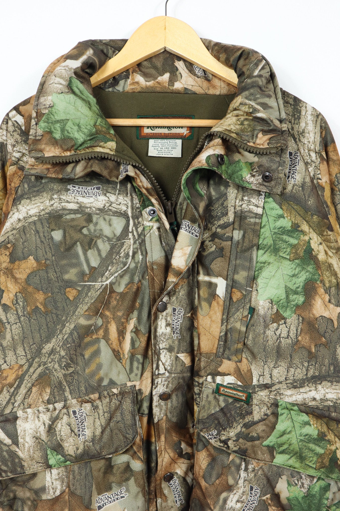 Vintage Camo Insulated Full Zip Jacket
