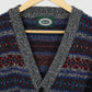 Vintage Grey Pattern Cardigan Sweater