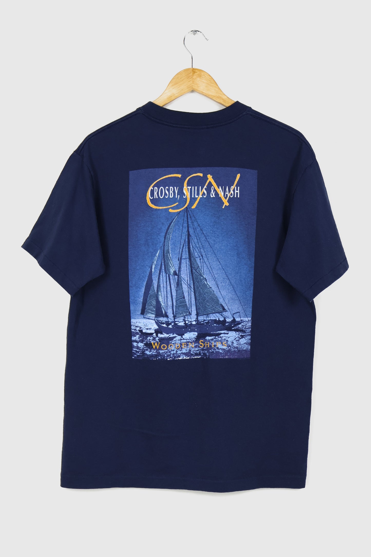 Vintage Crosby, Still and Nash Wooden Ships Tee