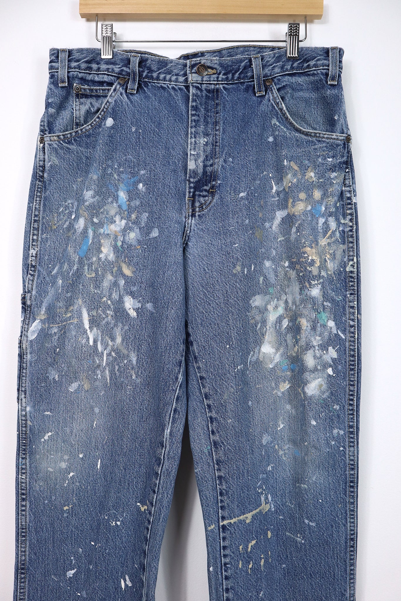Vintage Paint Splattered Dickies Jeans - Relaxed Fit