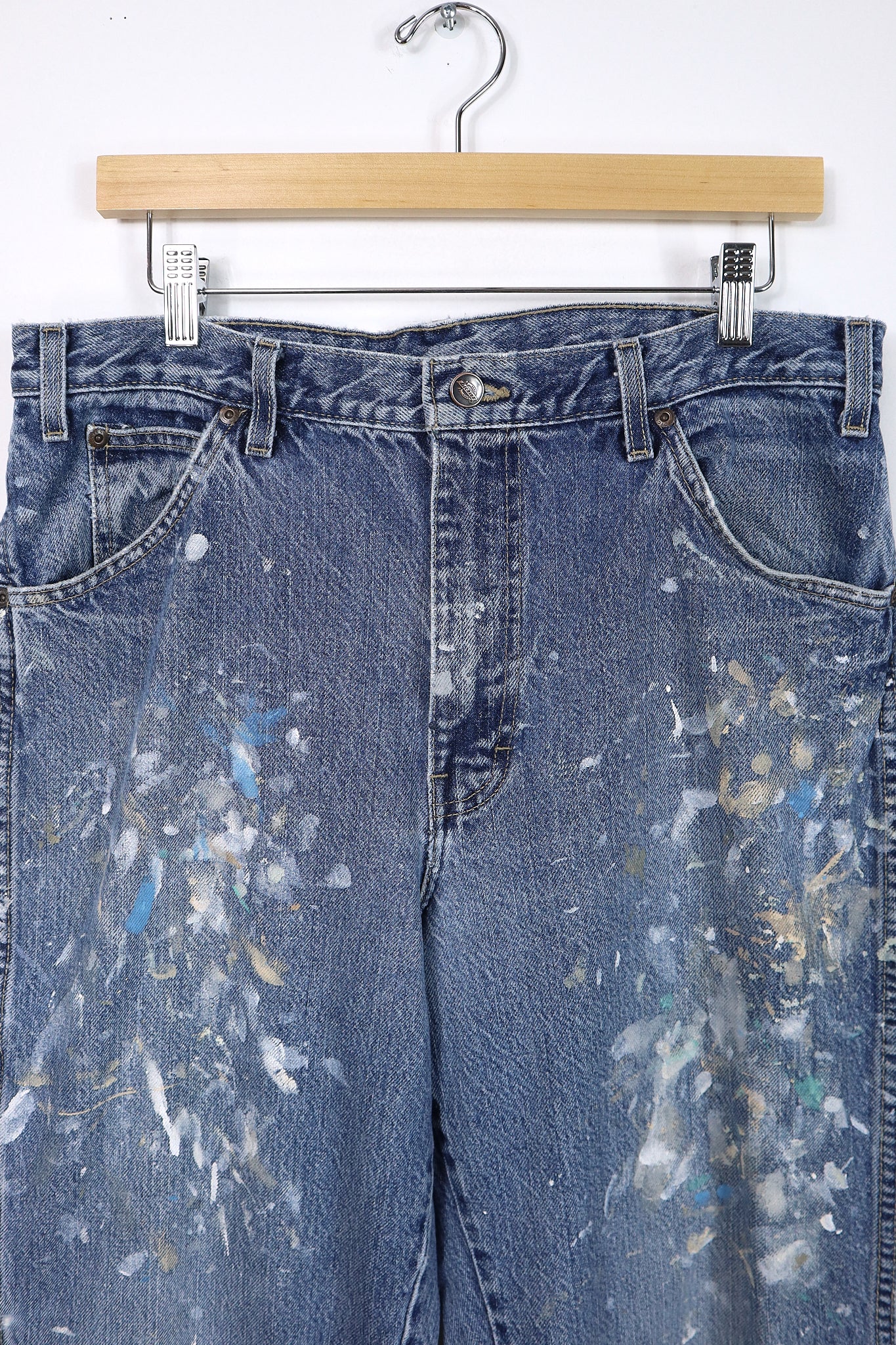 Vintage Paint Splattered Dickies Jeans - Relaxed Fit