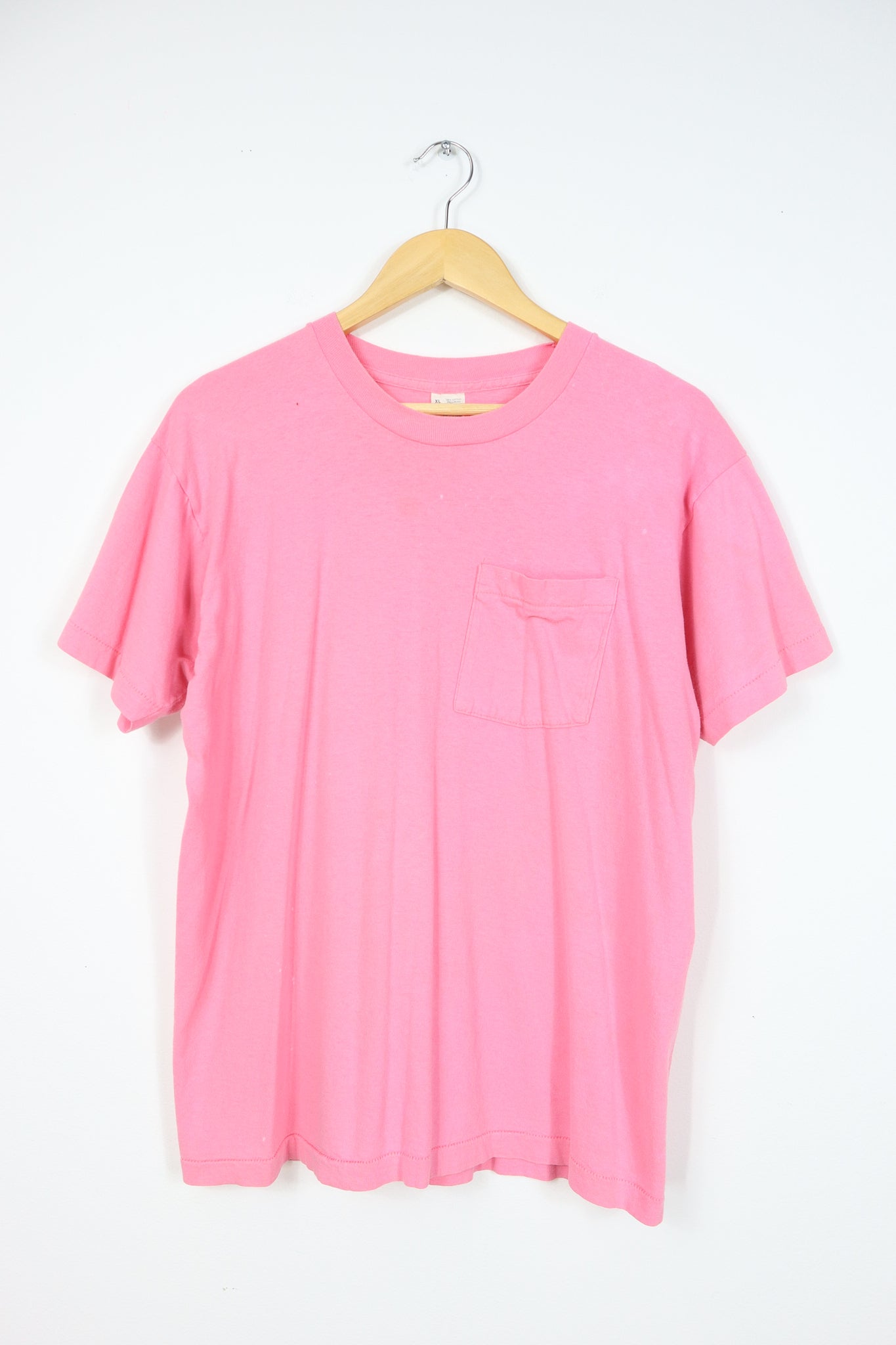 Vintage Solid Pink Tee