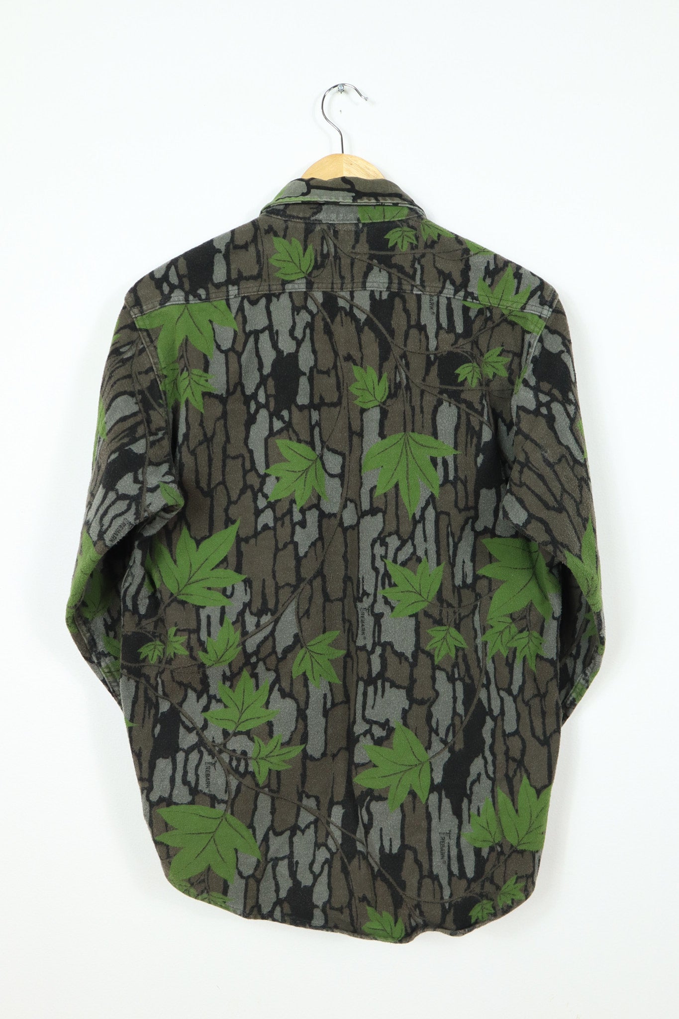 Vintage Real Tree Flannel Button-Down Shirt