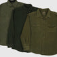 Mystery Solid Green Flannel Button-Down Shirt