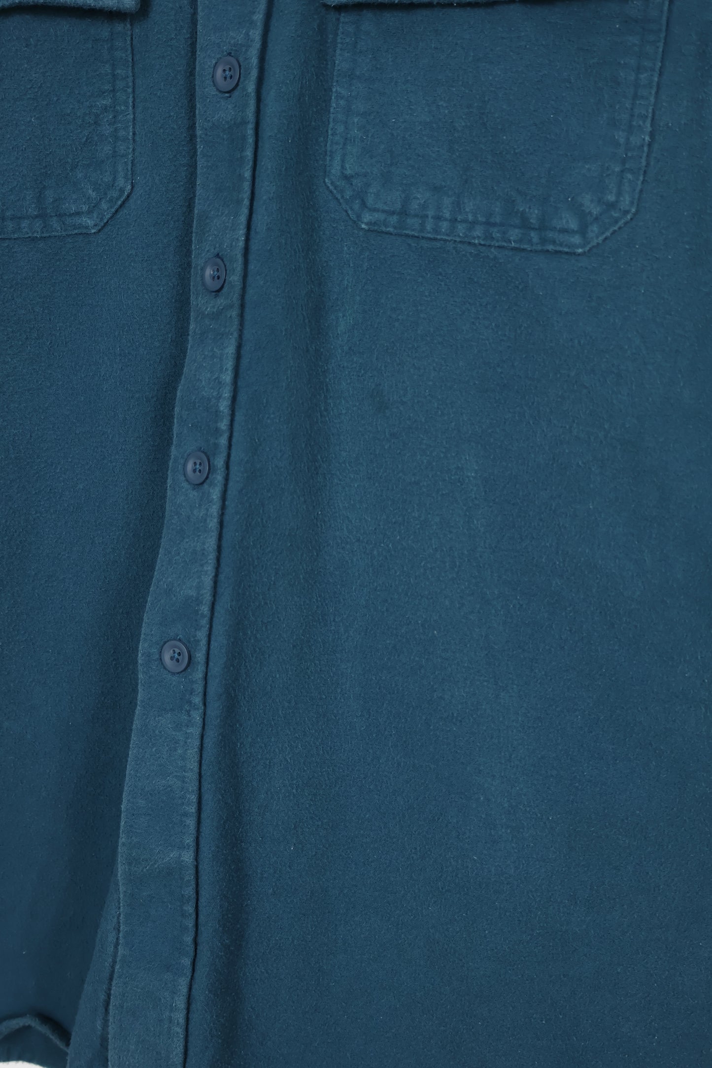 Vintage L.L. Bean Green Flannel Button-Down Shirt