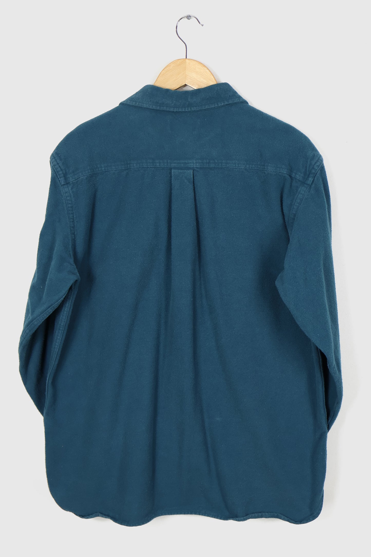 Vintage L.L. Bean Green Flannel Button-Down Shirt