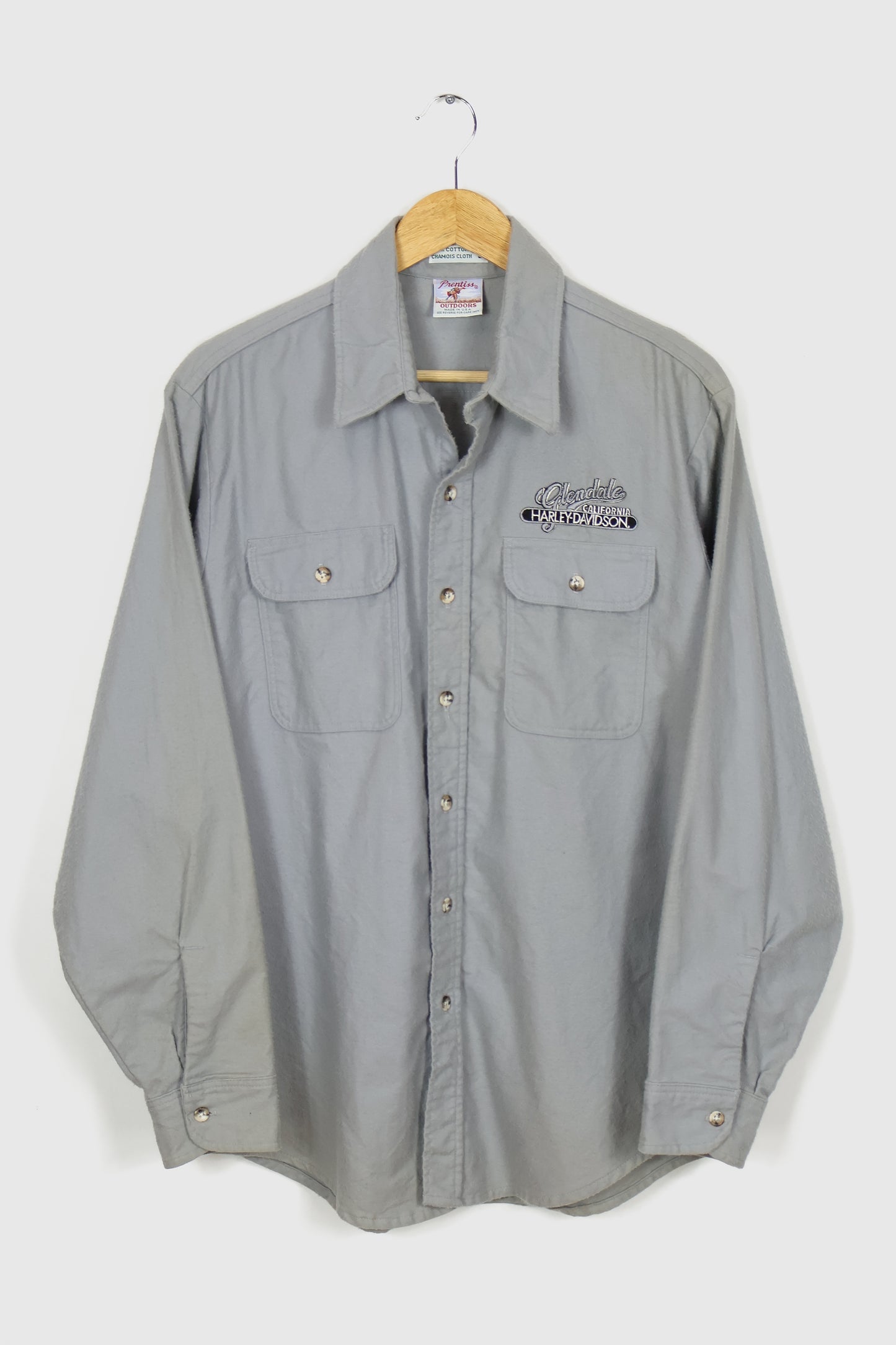 Harley Davidson Glendale California Flannel Button-Down Shirt
