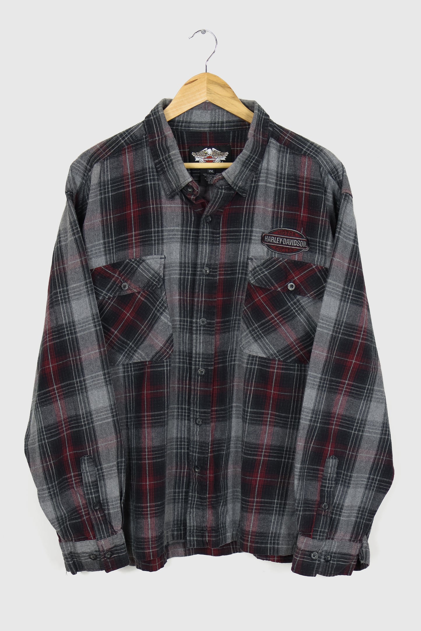 Harley Davidson Plaid Button-Down Shirt