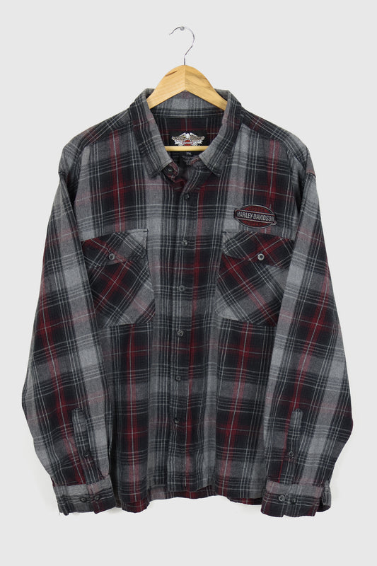 Harley Davidson Plaid Button-Down Shirt