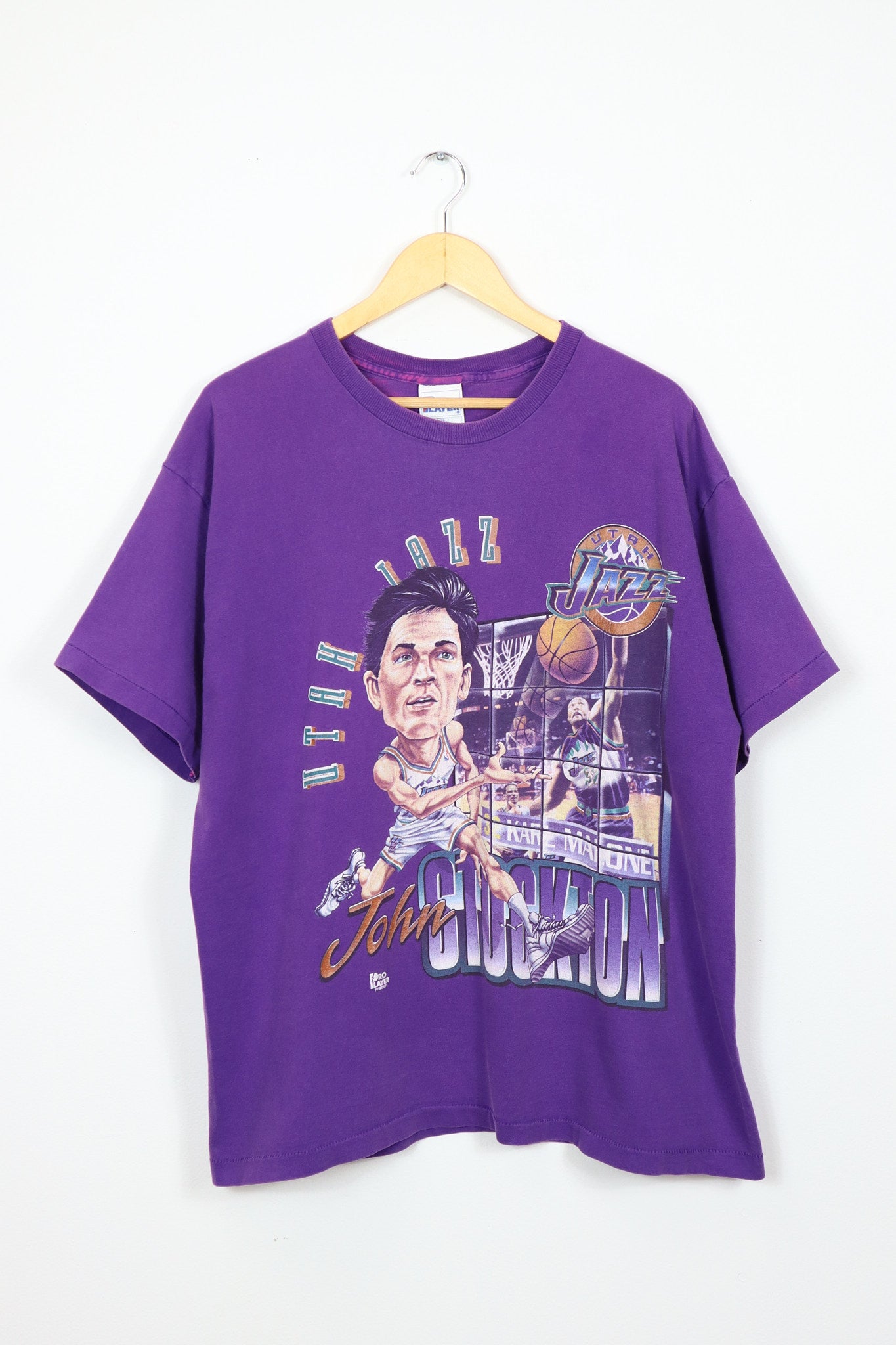 Vintage Utah Jazz John Stockton Tee