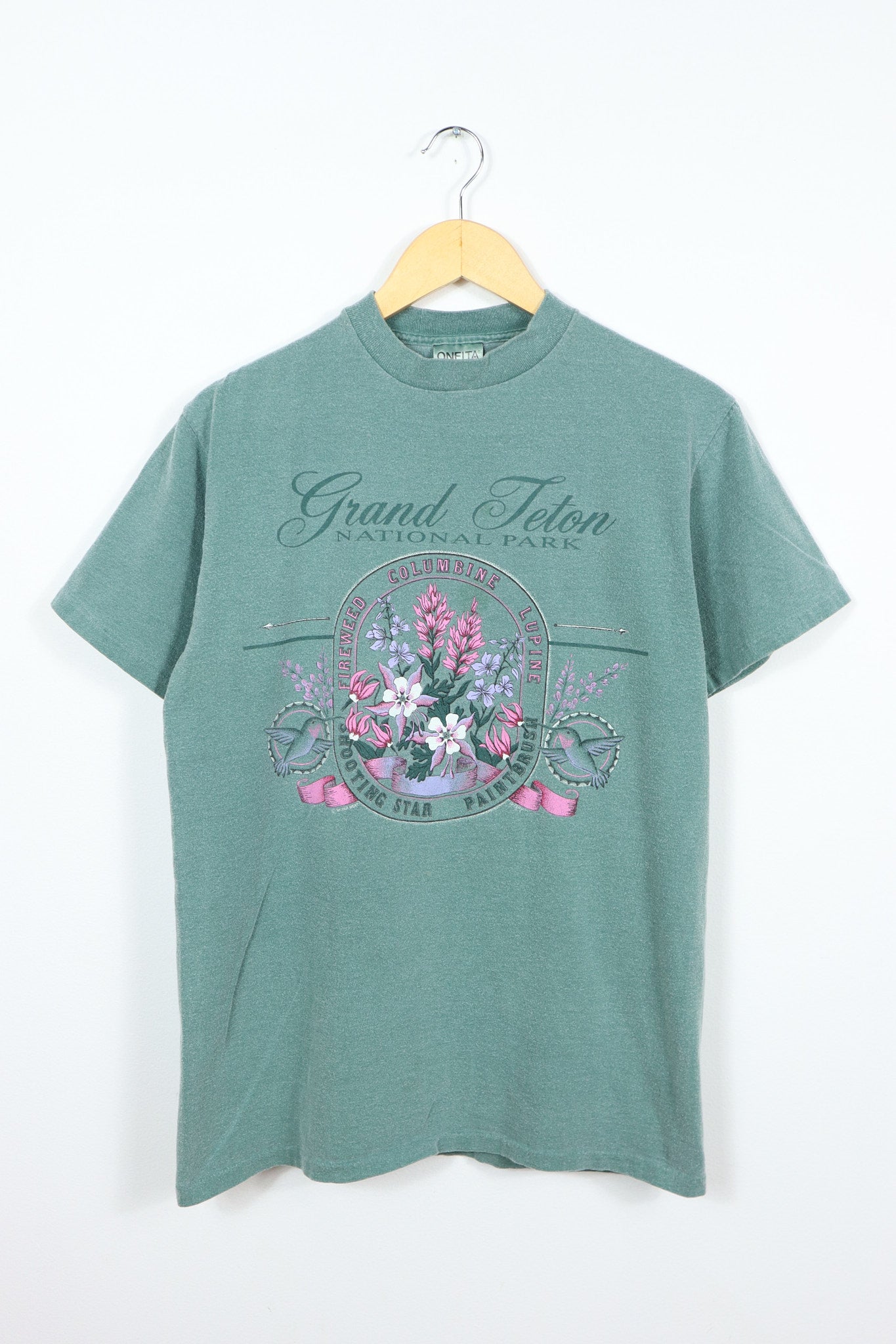 Vintage Faded Grand  Teton Nation Park Tee