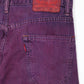 Vintage Reworked Overdyed Levis Straight Relaxed Fit Jeans