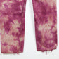 Vintage Reworked Red Dyed Levi's Straight Fit Jeans