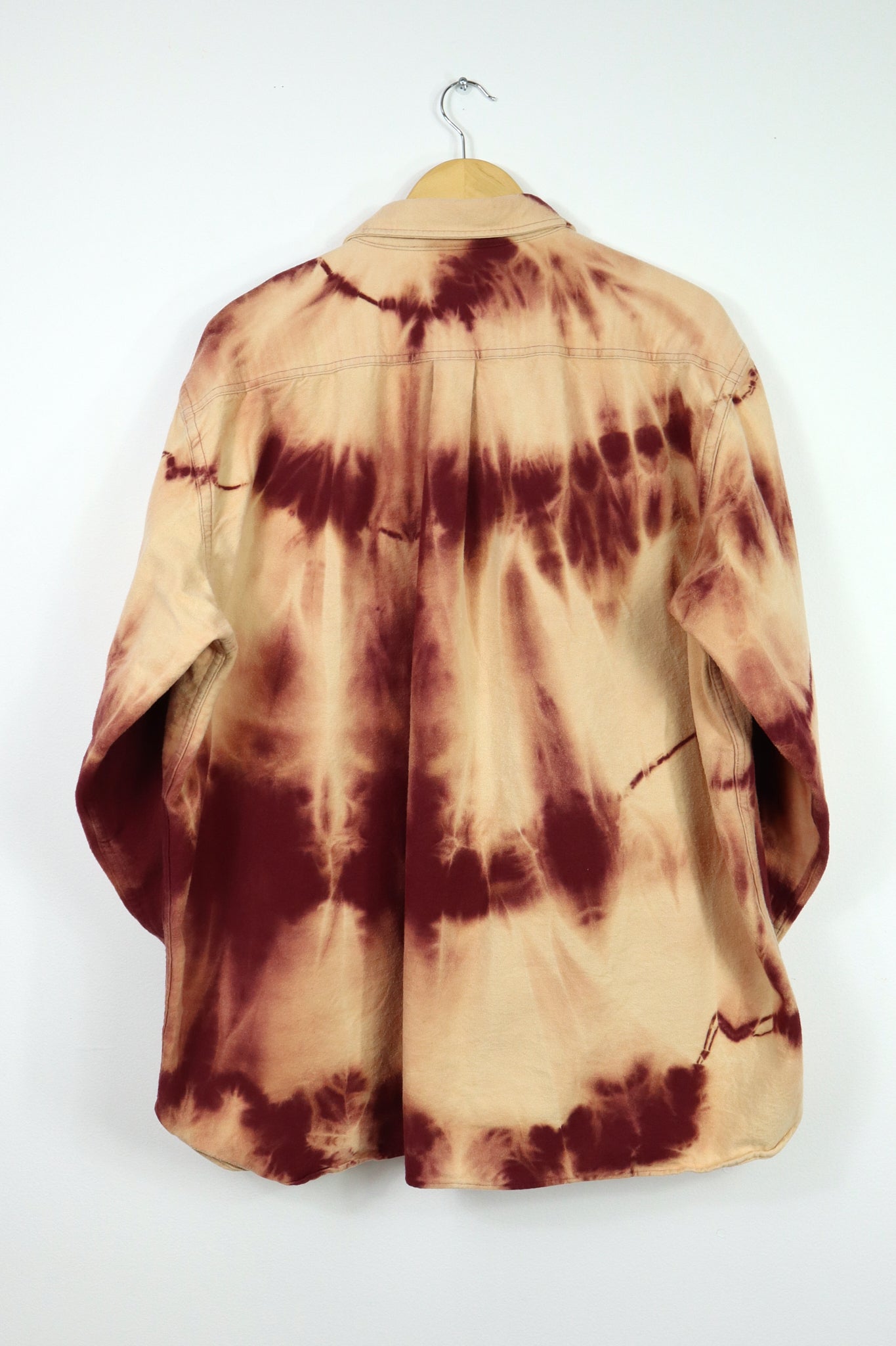 Vintage L.L. Bean Red Bleached Flannel Button-Down 003