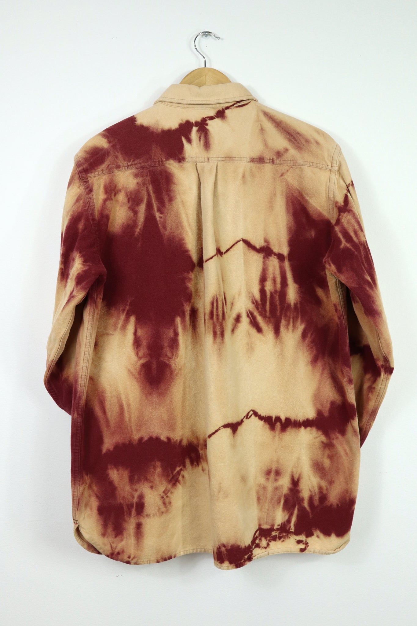 Vintage L.L. Bean Red Bleached Flannel Button-Down 007