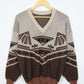Vintage Vneck Sweater 01