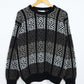 Vintage Black Pattern Sweater