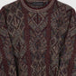 Vintage Red Pattern Sweater