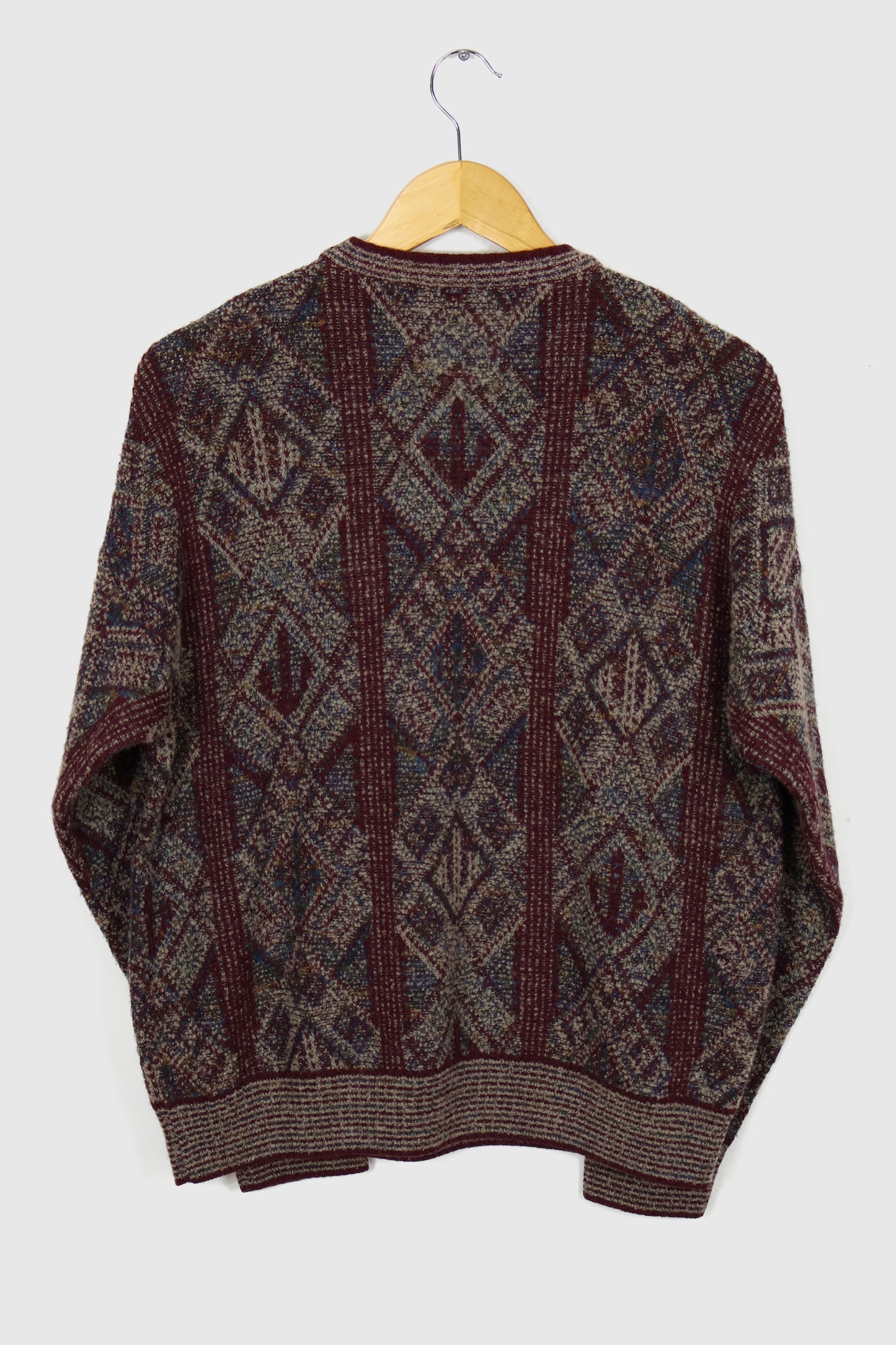 Vintage Red Pattern Sweater