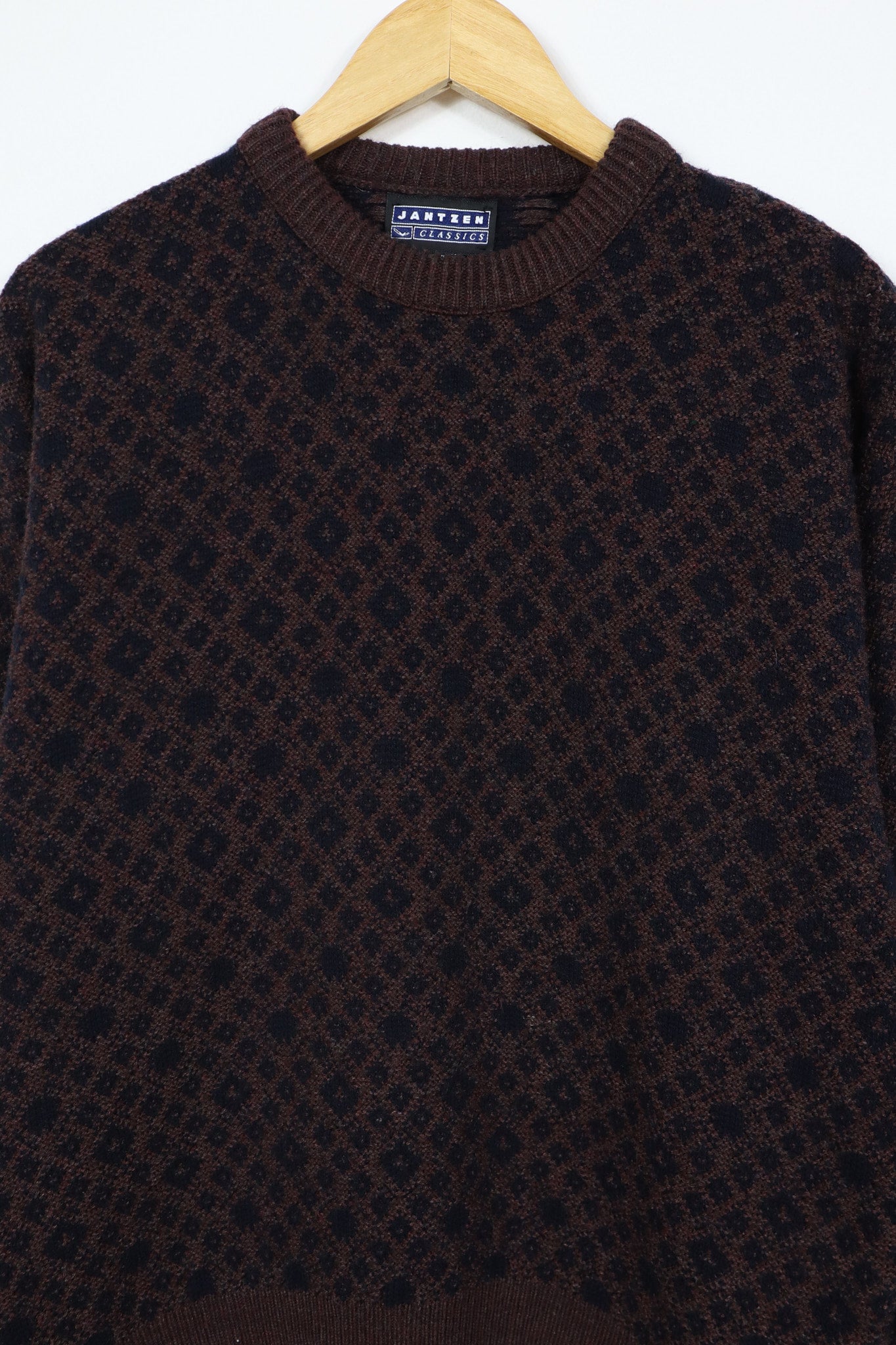 Vintage Brown Pattern Sweater