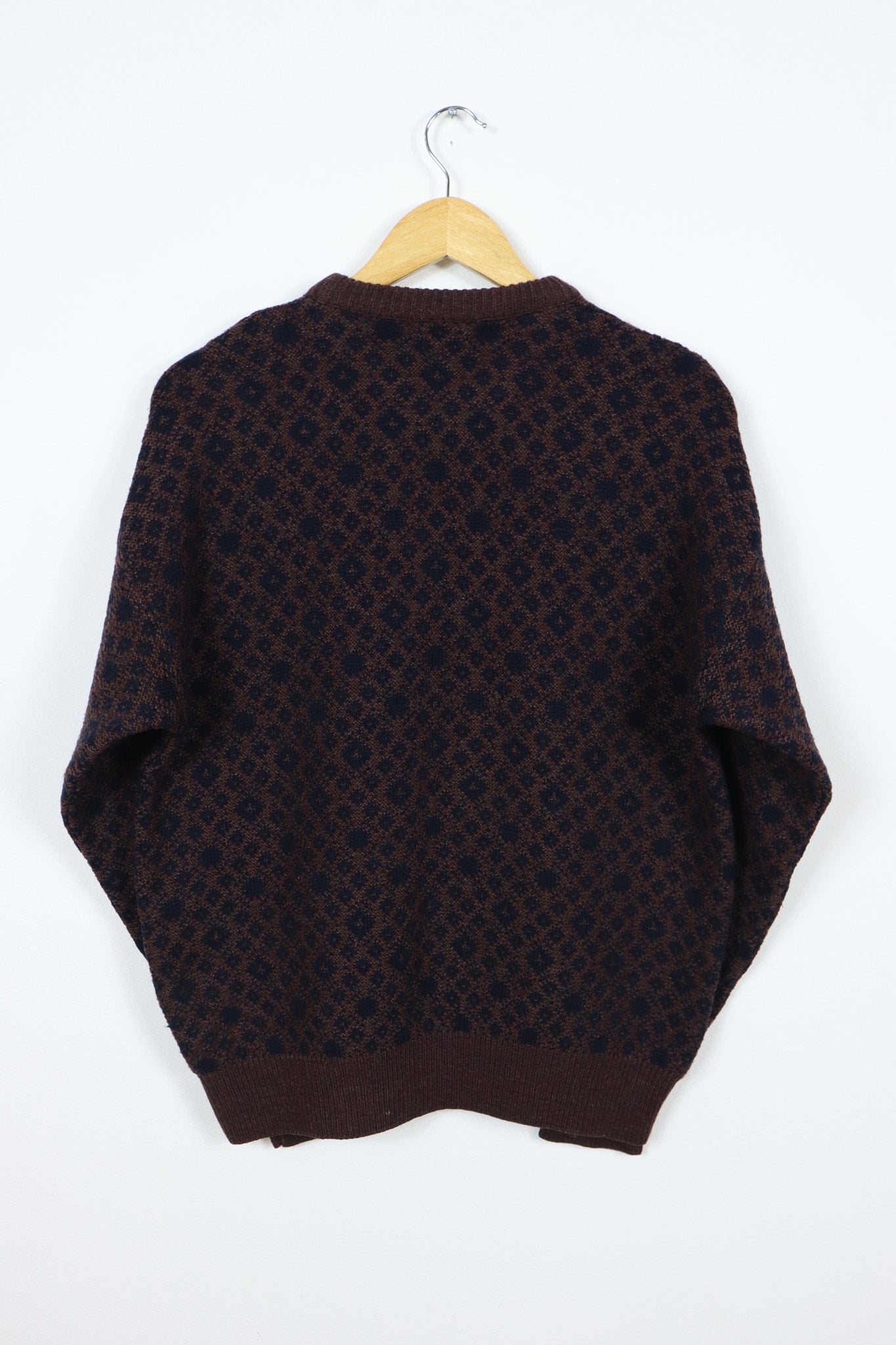 Vintage Brown Pattern Sweater