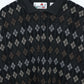 Vintage Pattern Long Sleeve Polo