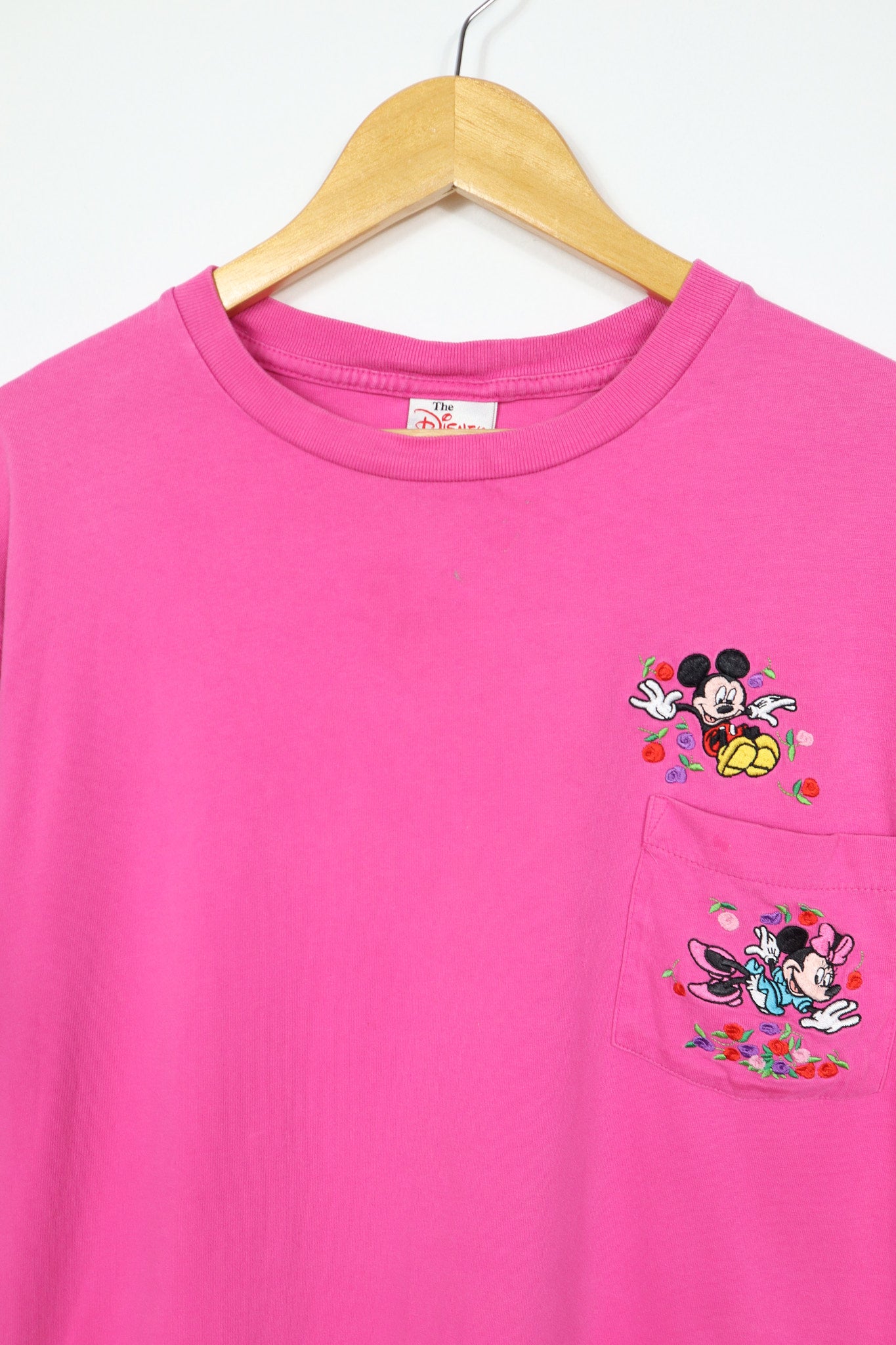 Vintage Embroidered Mickey and Minnie Tee