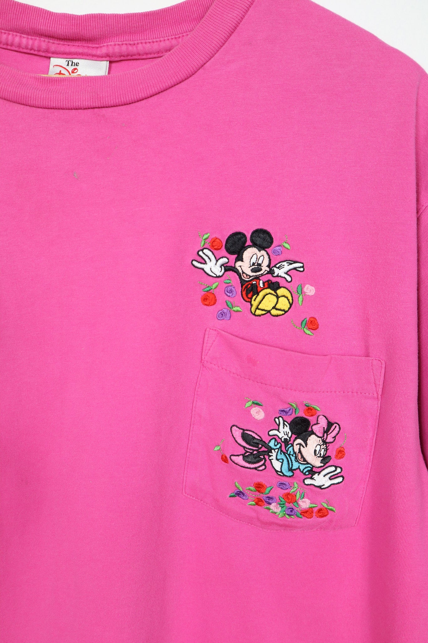Vintage Embroidered Mickey and Minnie Tee