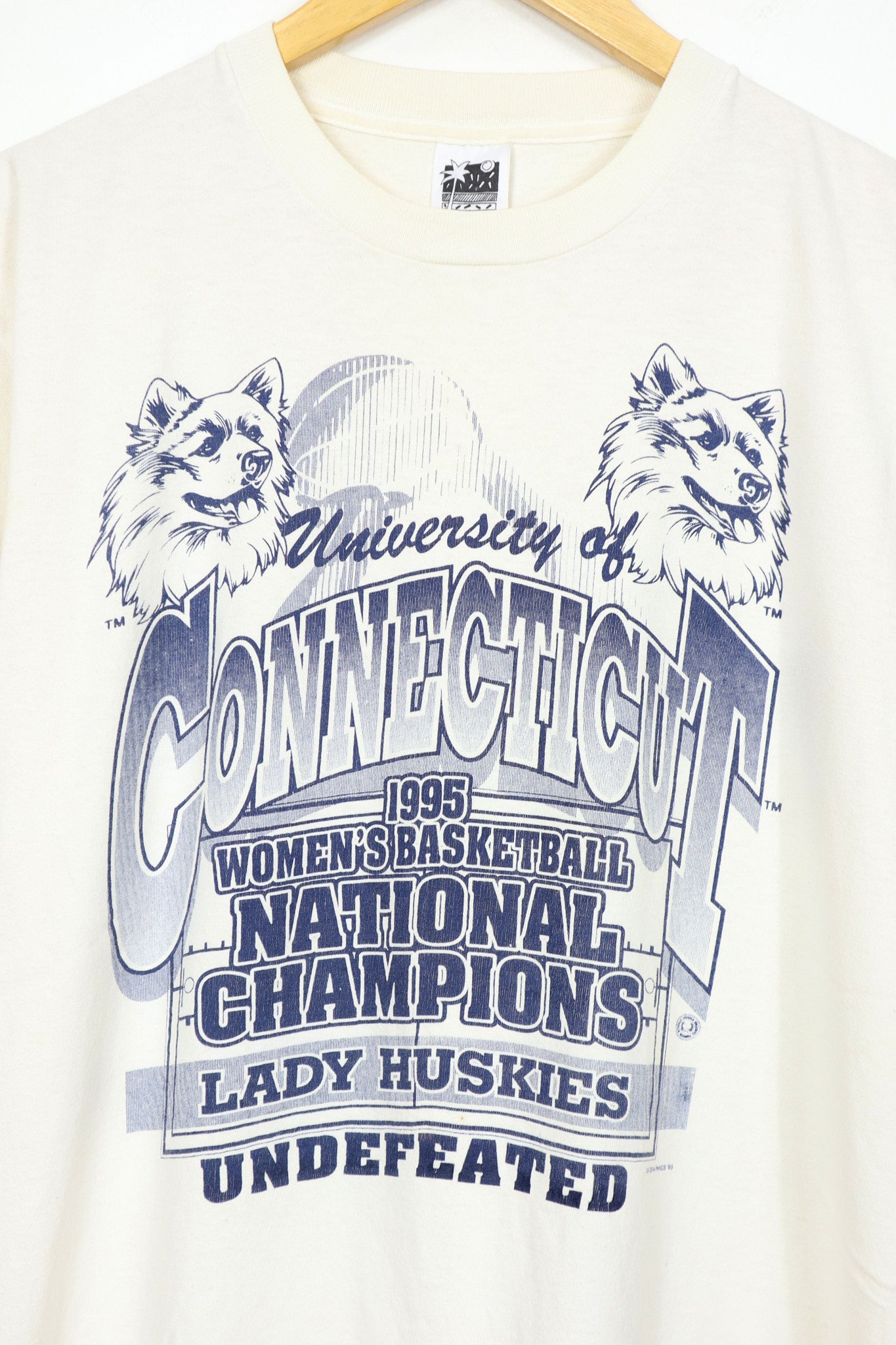 Vintage 1995 Lady Huskies National Champions Tee