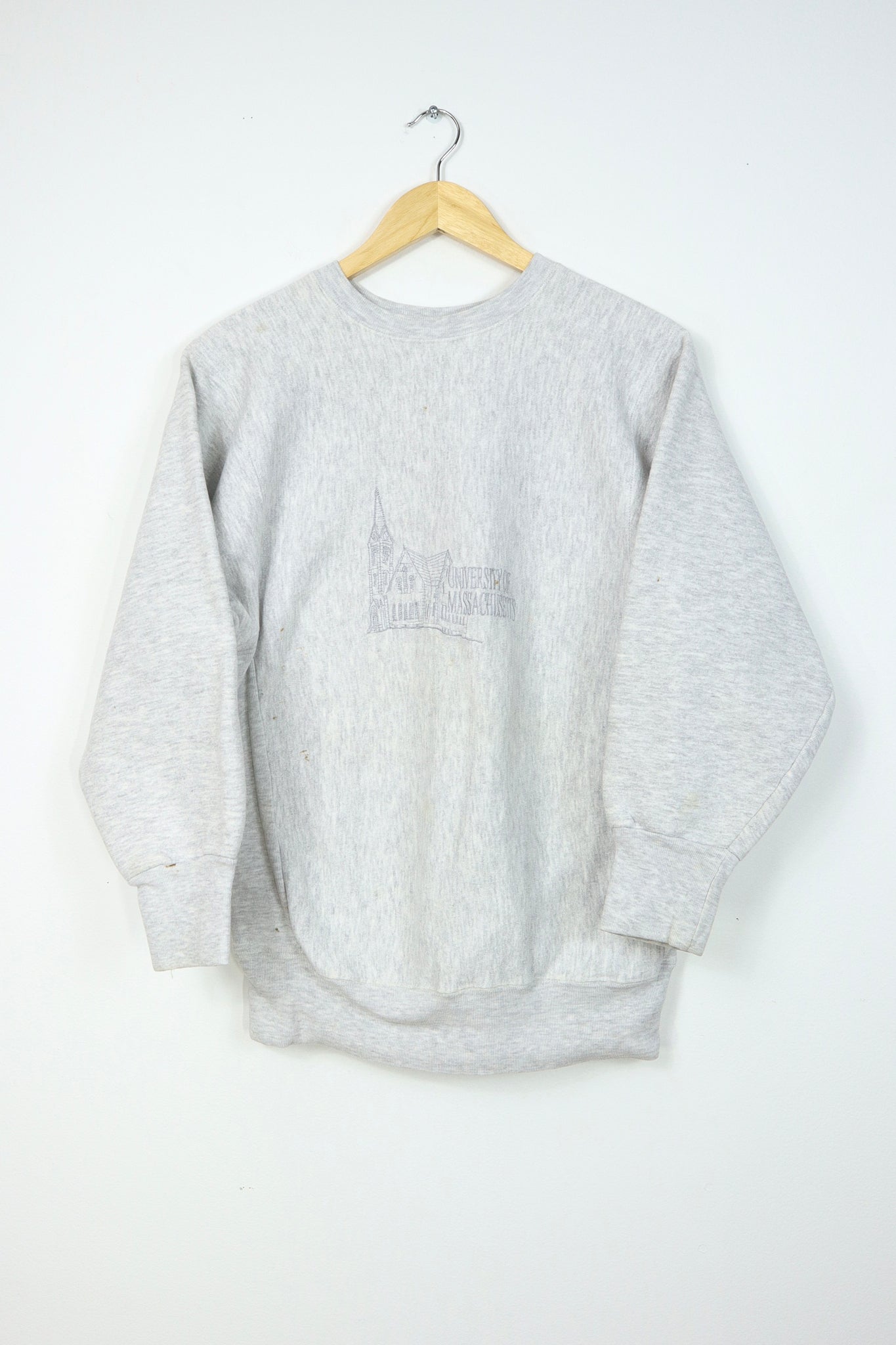 Vintage UMASS Embroidered Crewneck