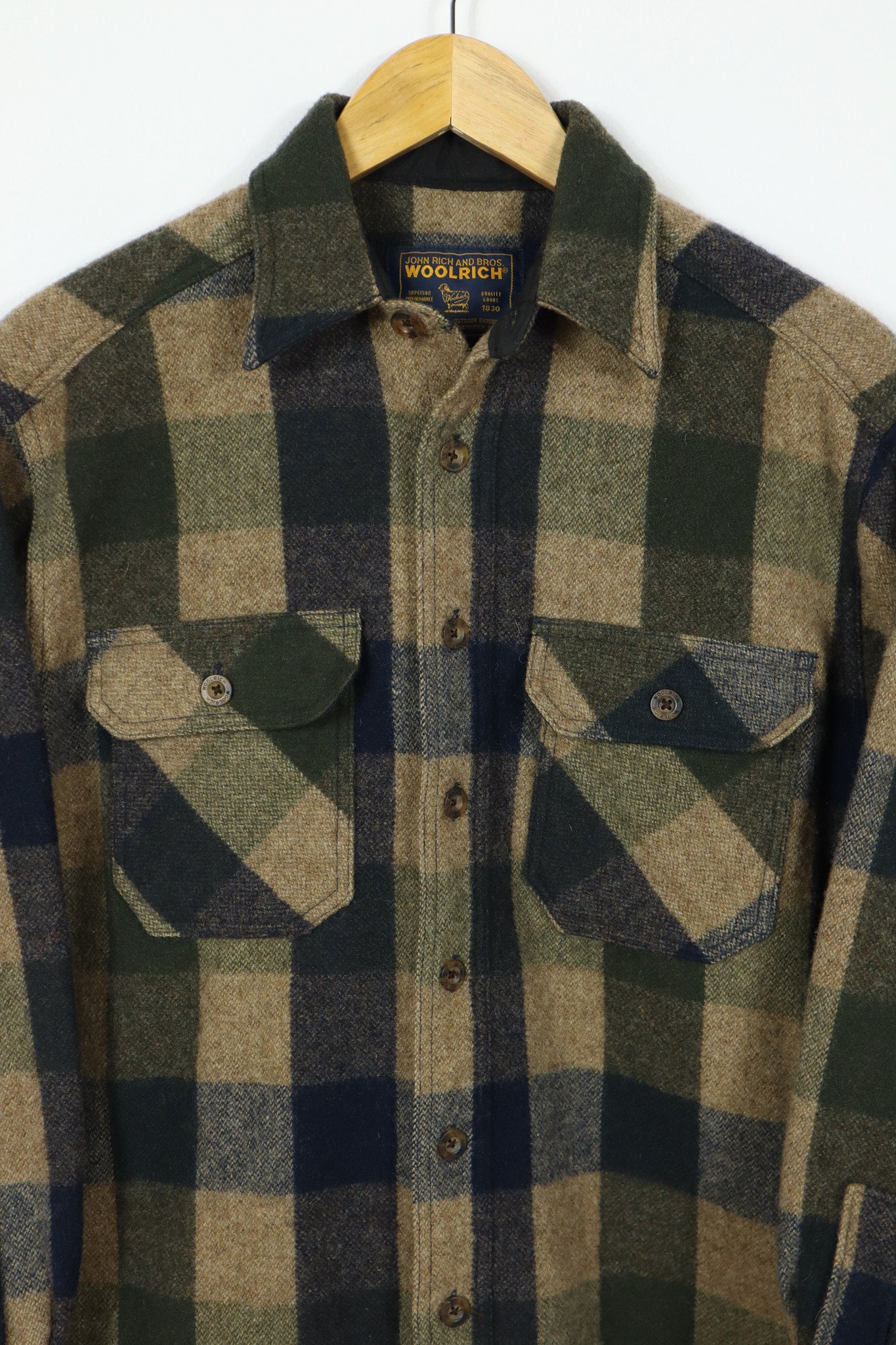 Vintage Woolrich Heavyweight Green Shirt Jacket