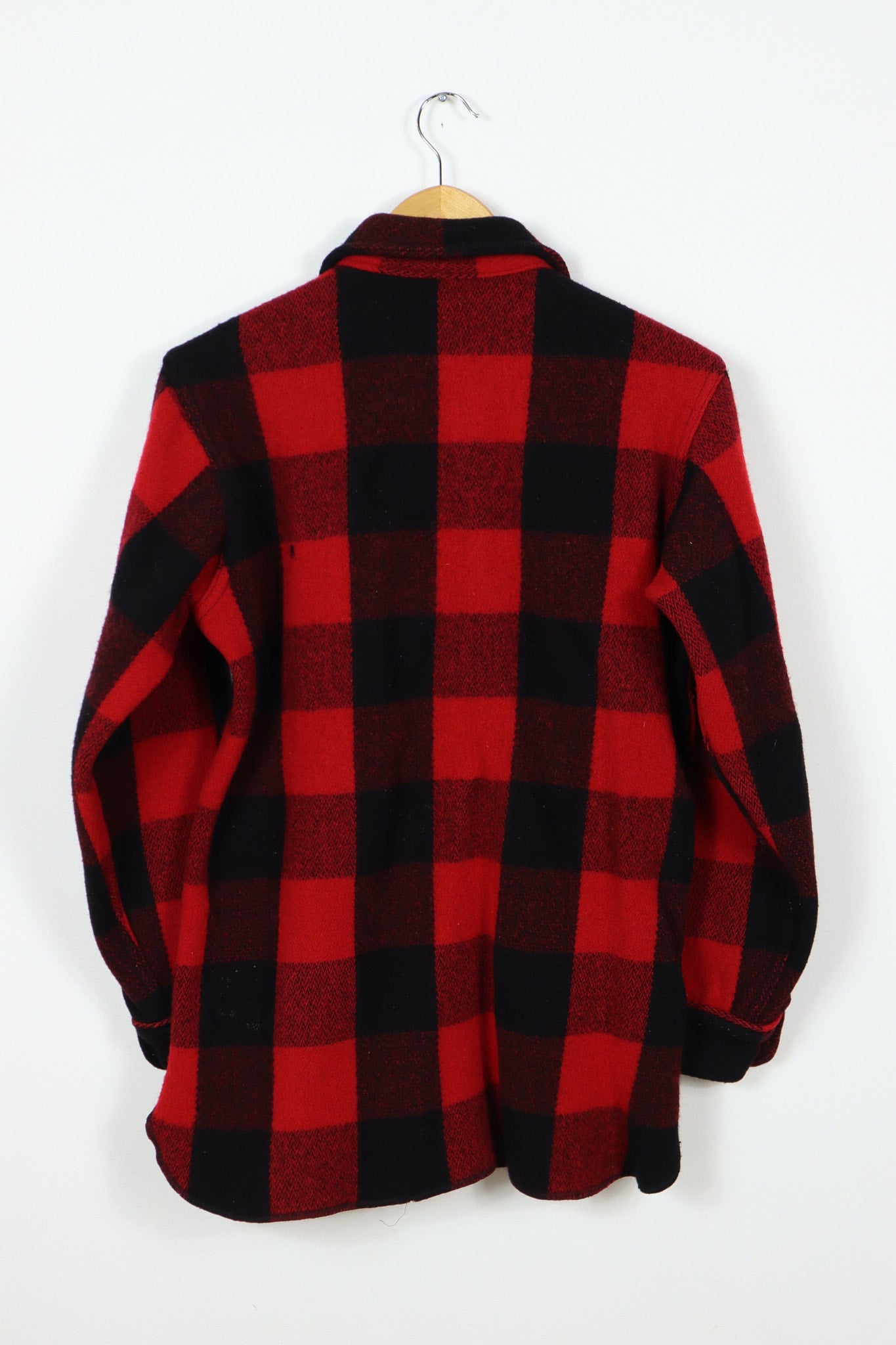 Vintage Woolrich Heavyweight Red Plaid Shirt Jacket