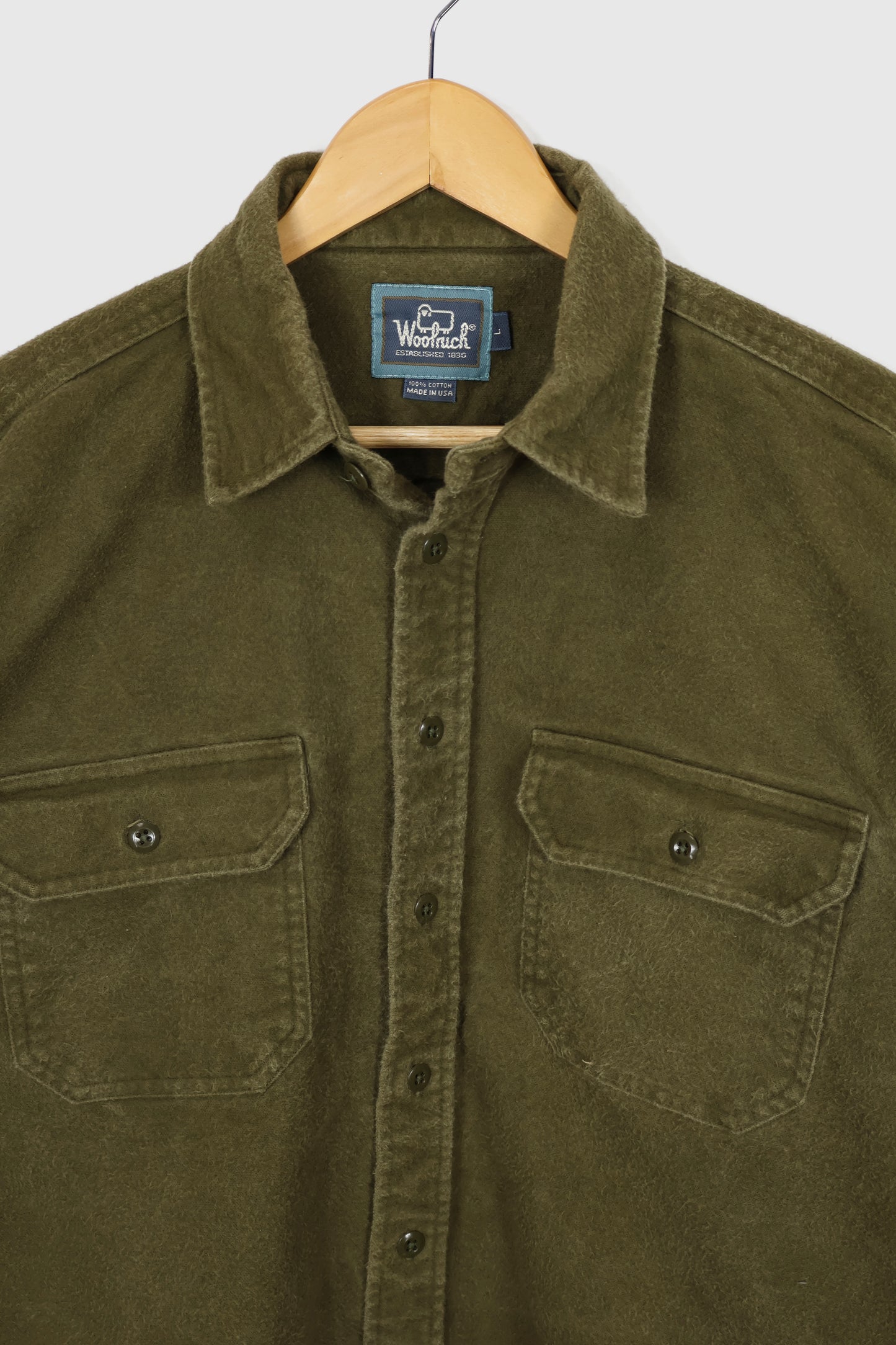 Vintage Woolrich Heavyweight Flannel Button-Down Shirt