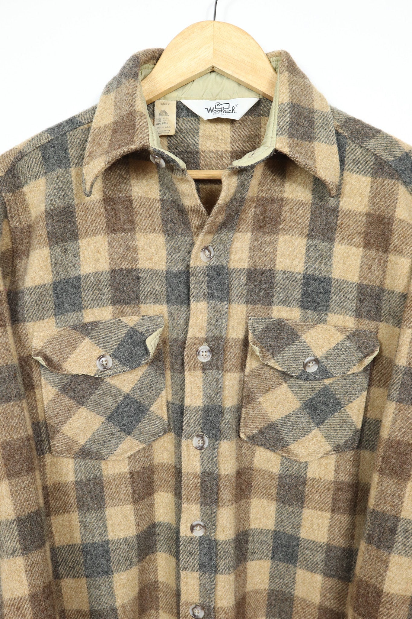 Vintage Woolrich Wool Button-Down Jacket