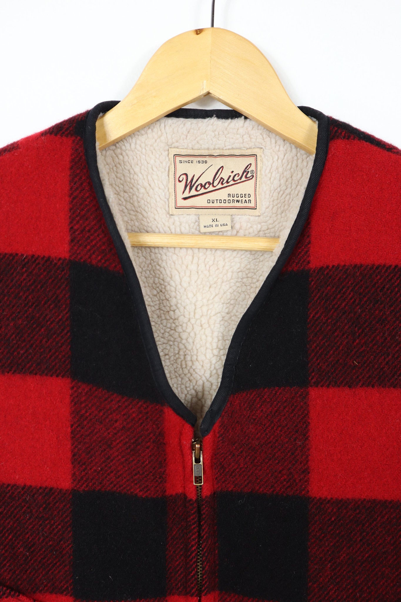 Vintage Woolrich Sherpa Lined Vest