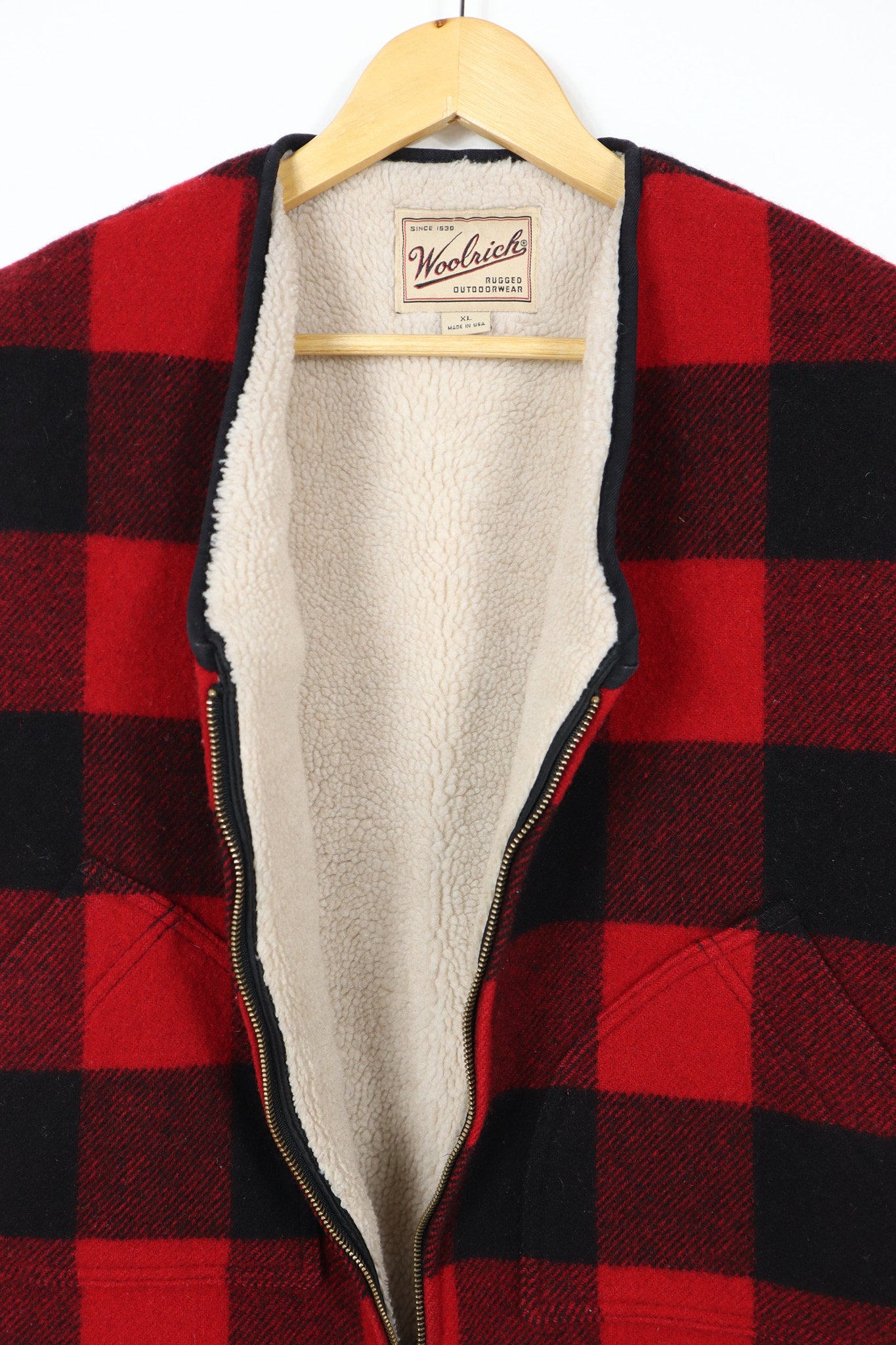 Vintage Woolrich Sherpa Lined Vest