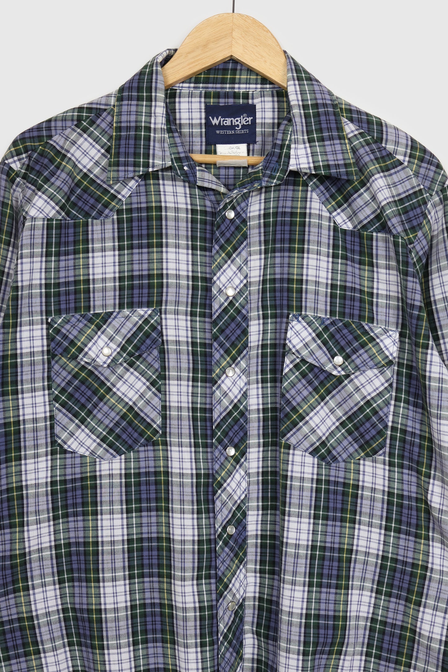 Vintage Wrangler Lightweight Snap Button-Down Shirt